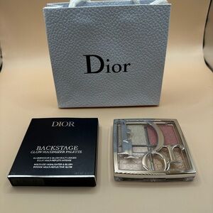 Dior Backstage Glow Palette with Pink and Gold Hues